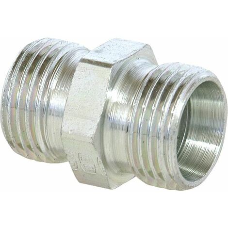 Raccord a vis droit, zingue G15LCFX