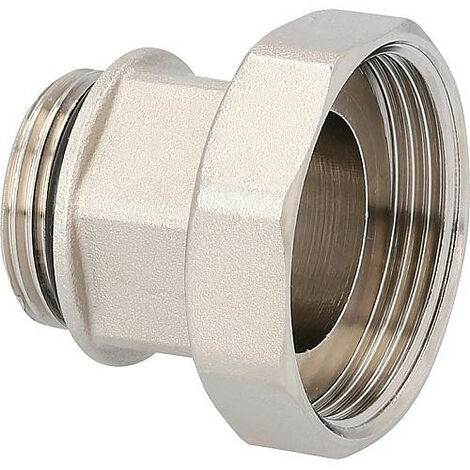 Raccord à vis filet. fem 1 1/2" x 1" male + joint souple pour le raccordement au circulateur
