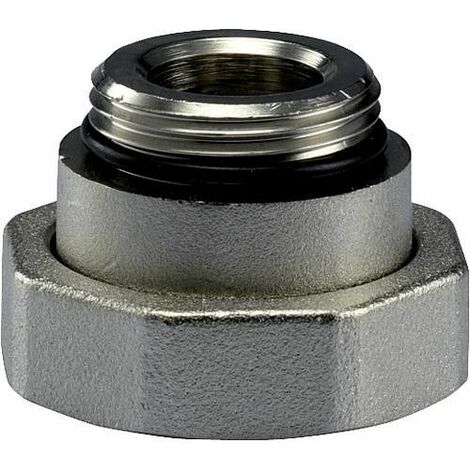 Raccord à vis filetage femelle 1 1/2 x filetage mâle 1 avec joint souple pour le raccordement au circulateur