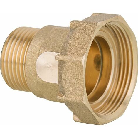Raccord a vis laiton 11/2" femellex1" male joint plat pour raccord de pompe