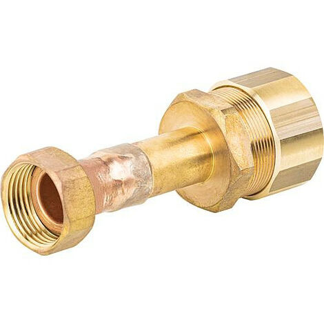 Raccord a vis pour tuyau spiralé DN25x1" ecrou-tournant femelle, laition avec joint HT graphite