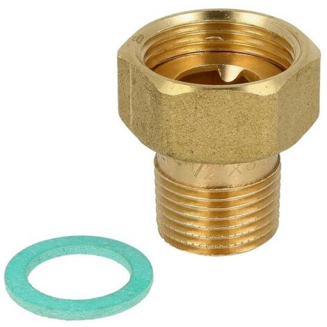 Raccord à visser avec douille filetée 1/2'' FM x écrou à chapeau 3/4"