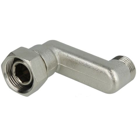 Raccord à visser excentrique en S 1/2'' x écrou à chapeau 3/4'',  50 mm