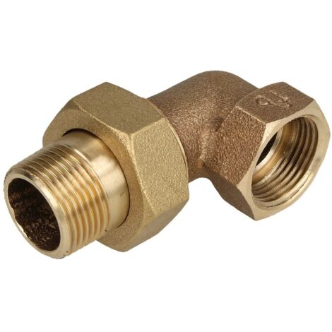 Raccord à visser laiton rouge raccord coudé 3/4’’ FF/FM étanchement conique