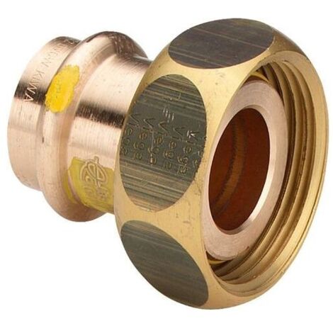 Raccord à visser pour robinet à bille pour compteur gaz 1 3/8’’ FF x 28 mm