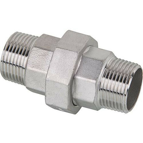 Raccord à visser V4A 2"male/male,joint conique