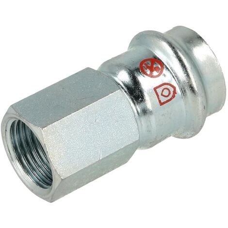 Raccord acier F28 x F3/4 à sertir profil V pour chauffage