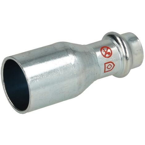 Raccord acier M42 x F28 mm à sertir profil V pour chauffage