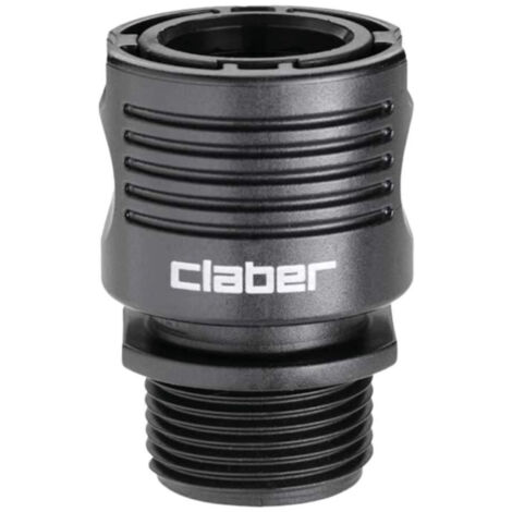 Raccord adaptateur rapide - Rainjet - Claber - Male 3/4'' - Pour programmateur goutte-à-goutte