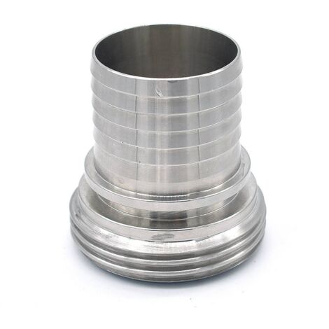 Raccord alimentaire mâle avec douille SMS inox 316 DN50
