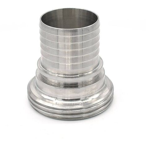 Raccord alimentaire male DIN avec douille en inox 316 DN65