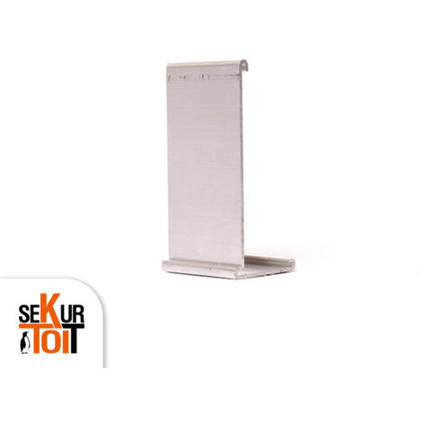 Raccord aluminium pour rive 32/80 mm – Étanchéité toiture plate – SEKURTOIT