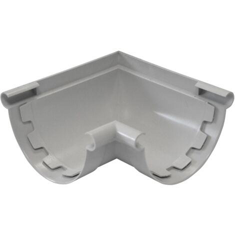 Raccord angle de gouttière Jardibric 90° Ø 25 Gris