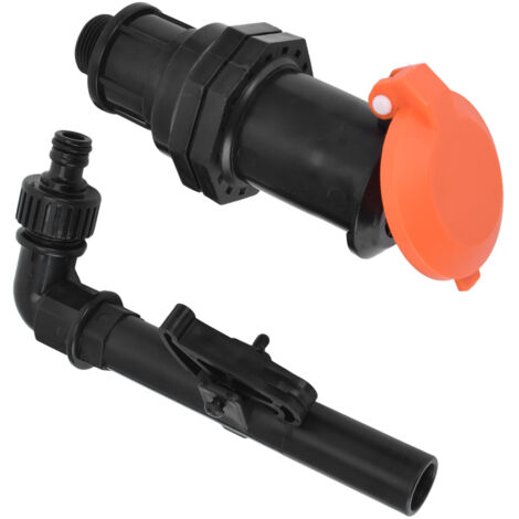 Raccord arrivée eau G3/4 avec vanne raccord rapide étanche, pour irrigation pelouse et serre, connexion facile