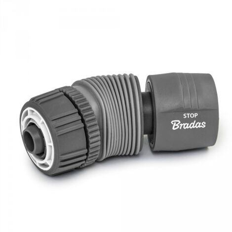 Raccord automatique angle réglable tuyau d'arrosage 12.5 mm avec STOP
