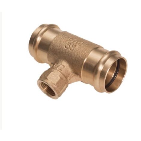 Raccord B-PRESS à sertir et à visser té FFF - Diamètre: 14 - 1/2'' - 14