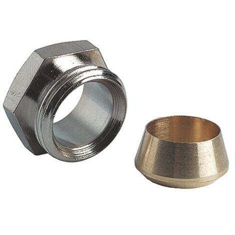 RACCORD BAGUE LAITON POUR RACCORDEMENT SUR TUBE CUIVRE