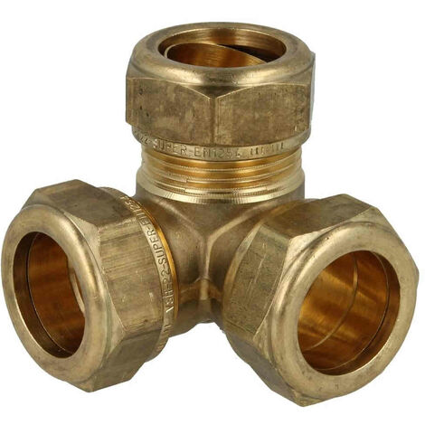 Raccord bicône laiton, 3 départs, pour cuivre Ø22 mm