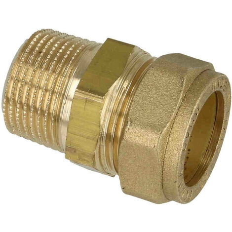 Raccord bicône laiton, pour cuivre ø18 mm M1/2