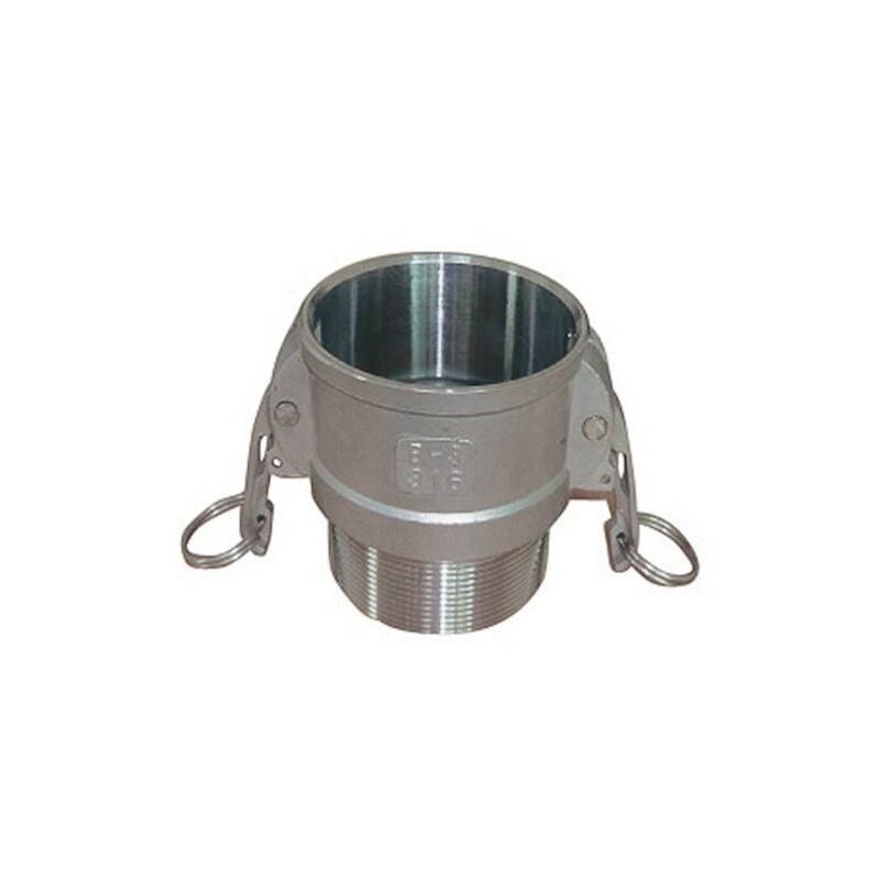 Raccord Camlock femelle - embout fileté male en inox - Type b ø a: 1''Ø b: 1''