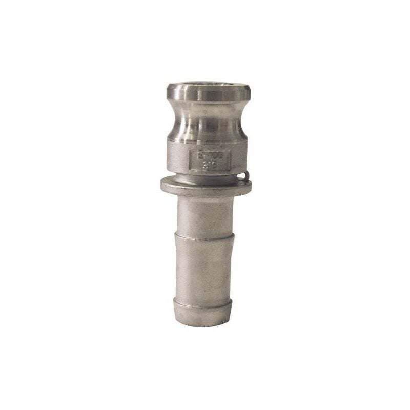 Raccord camlock male - embout cannelé en aluminium - Type e ø a: 4'' ø b: 100mm