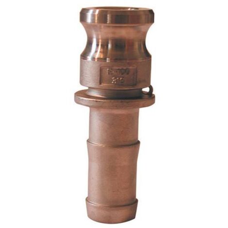 Raccord camlock male - embout cannelé en laiton - Type E Ø A: 2''1/2 Ø B: 63-65mm