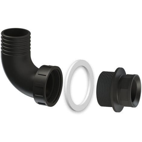 Raccord cannelé coudé 2" (50/60) pour adaptation de sortie des Sanipump GR/VX - SFA