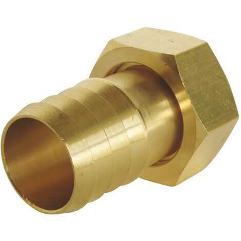 Raccord cannelé droit - Ecrou tournant 1" pour tuyau d'arrosage Ø25mm