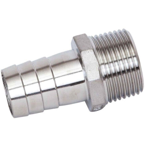 Raccord cannelé en inox M1/4" - ø9 mm