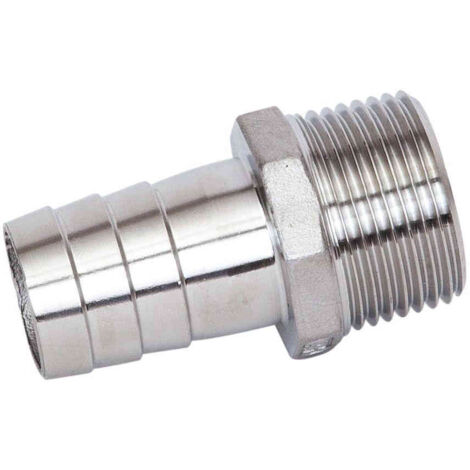 Raccord cannelé en inox M2 1/2" - ø63,5 mm