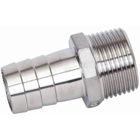 Raccord cannelé en inox M2" - ø52 mm