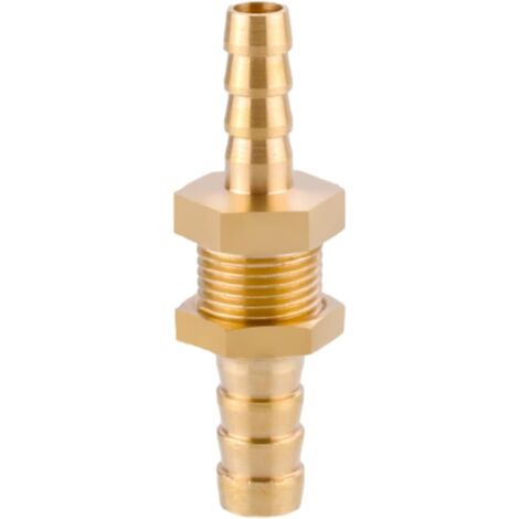 Raccord cannelé en laiton 1/2", filetage femelle, épisseur de métaux, barbillons, raccord tuyau, connecteur adaptateur pour air, eau, huile (épaisseur 8 mm) 8mm-6mm Cuivre