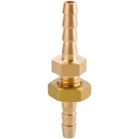Raccord cannelé en laiton 1/2", filetage femelle, épisseur de métaux, barbillons, raccord tuyau, connecteur adaptateur pour air, eau, huile (épaisseur 8 mm) Pagode 4 Mm Grand Cuivre