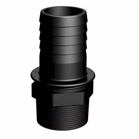 Raccord cannelé mâle 2' Ø50mm en polypropylène chargé fibre de verre – Rigidité élevée – Pour chantiers humides – CPP