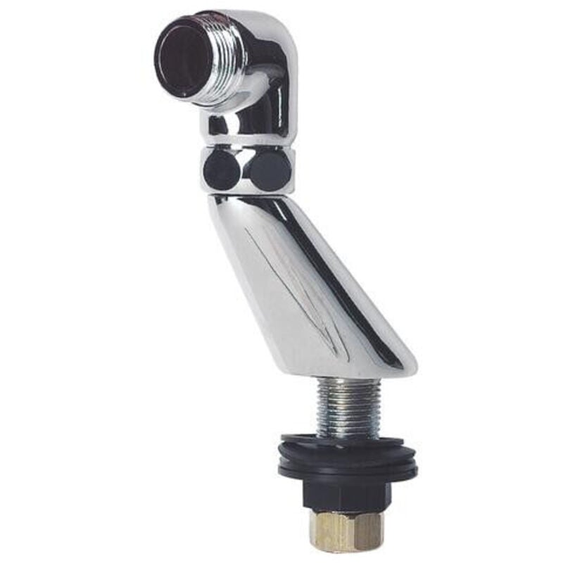 Raccord chrome sur gorge excentre 50 - male 20/27