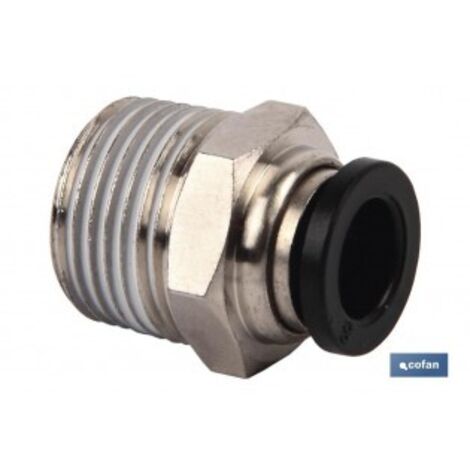 Raccord cofan t-10 r-3/8 métal plastique réutilisable