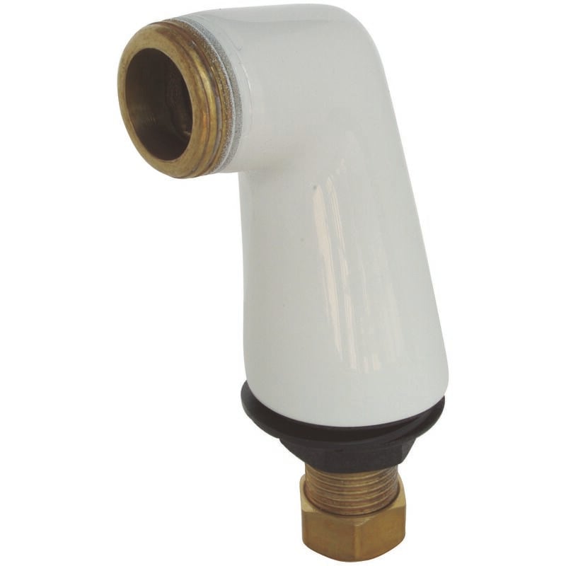 Raccord colonette droit 'luxe' blanc