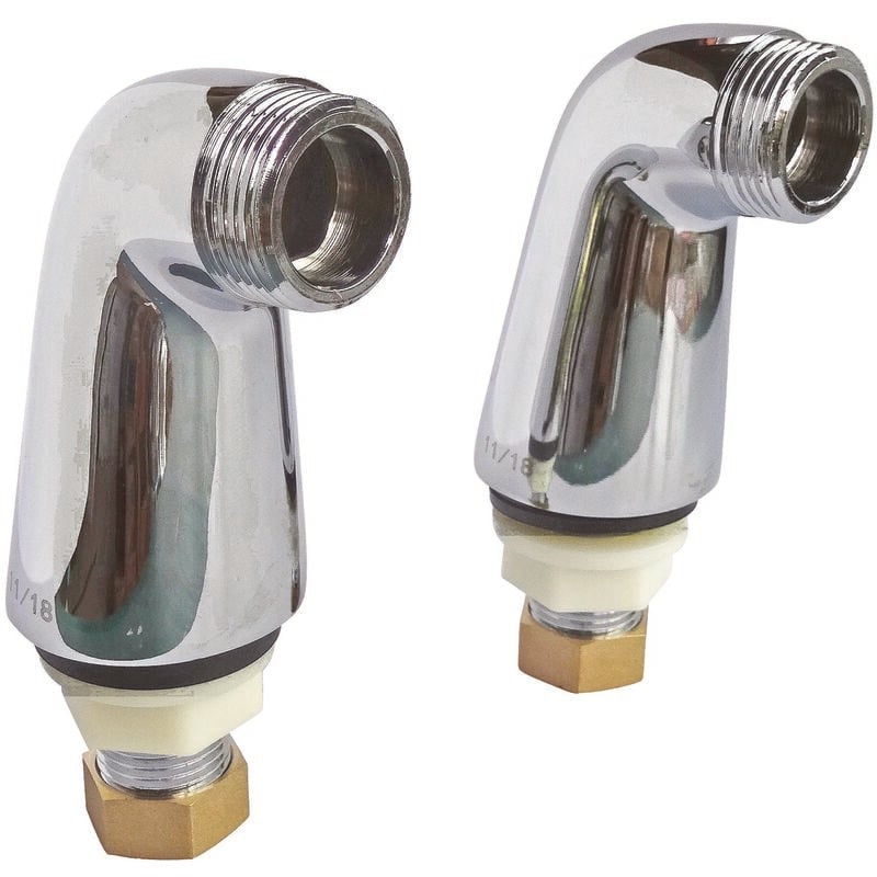 Ayor - Raccord colonette modèle 'luxe' chrome - M15/21 M20/27