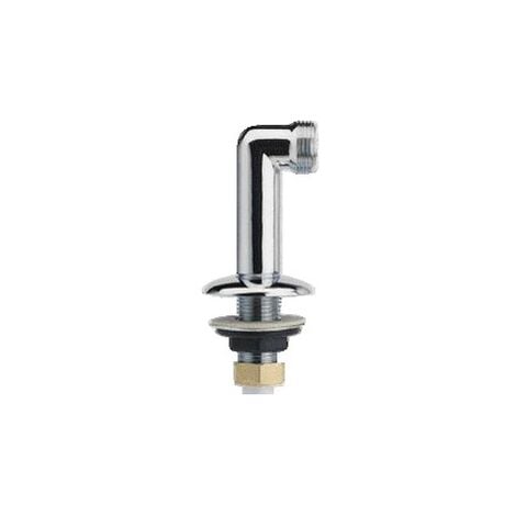 Raccord colonnette - chrome - 20x15mm H69 - La paire
