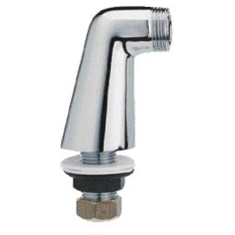 Raccord colonnette Luxe - chrome - 20x15mm - La paire