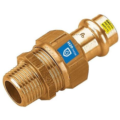 Raccord combiné à visser F/FM 15 mm x 3/4'' contour V