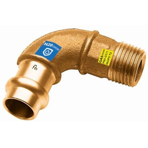 Raccord combiné coude F/FM 12 mm x 3/8’’ contour V