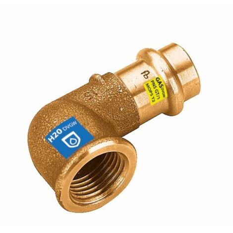 Raccord combiné couse 90° F/FF 18 mm x 1/2'' contour V