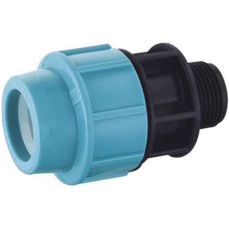 Raccord Compression Jardibric PN16 en Polypropylène Mâle 40/33x42