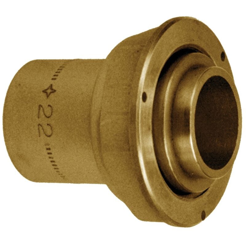 Gurtner - Raccord compteur gaz 2 pièces droit à joint plat - à souder cuivre Ø35CU - calibre 32