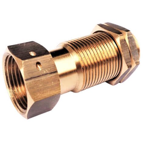 Raccord compteur pour étrier avec 2 contre-écrous ET - M 20x27 - long 58mm