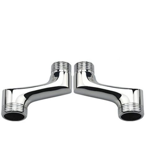 Raccord Contre Coudé Douche,Laiton Coudé RéDucteur,Bras Pivotant RéGlable,Raccord Mural Contre Coudé,Raccord Excentré 1/2 3/4,Chrome