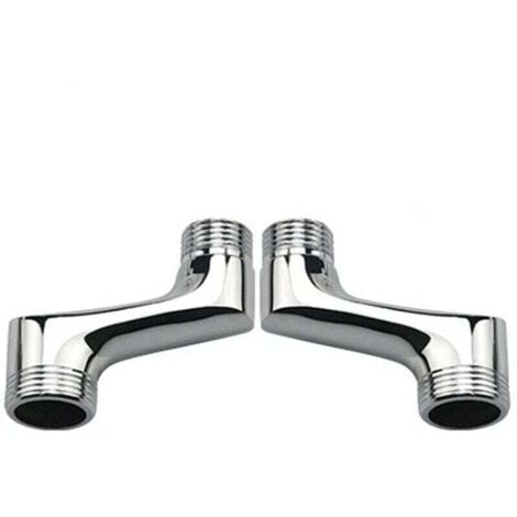 BiaoTeng Raccord Excentré Mitigeur Bain Douche Raccord Mural Douche Reduction 3/4 1/2 Laiton 2 Adaptateurs Raccord Excentré Rallonge Pour Mitigeur Douche, B