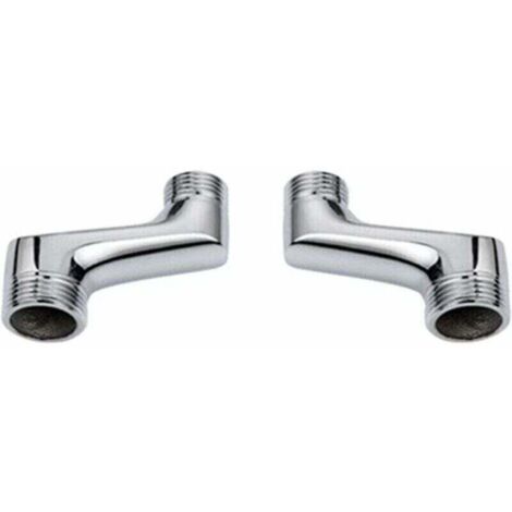 Raccord Contre Coudé Douche,Raccord Laiton Coudé RéDucteur,Bras Pivotant RéGlable,Raccord Mural Contre Coudé,Raccord Excentré 1/2 3/4,Chrome A,
