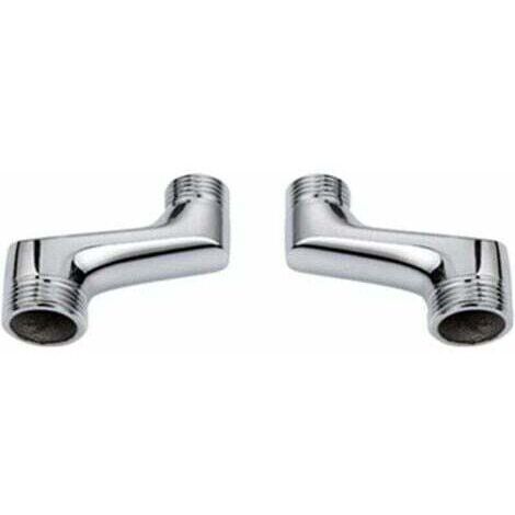 Raccord Contre Coudé Douche,Raccord Laiton Coudé RéDucteur,Bras Pivotant RéGlable,Raccord Mural Contre Coudé,Raccord Excentré 1/2 3/4,Chrome A,
